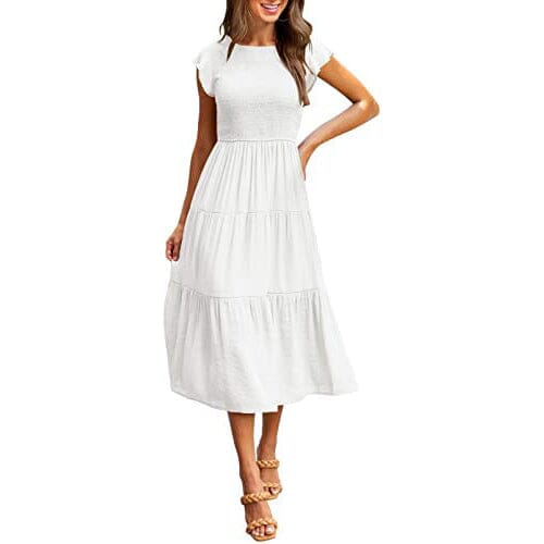 Women's Summer Casual Tiered A-Line Dress Cheap Sale Manchester