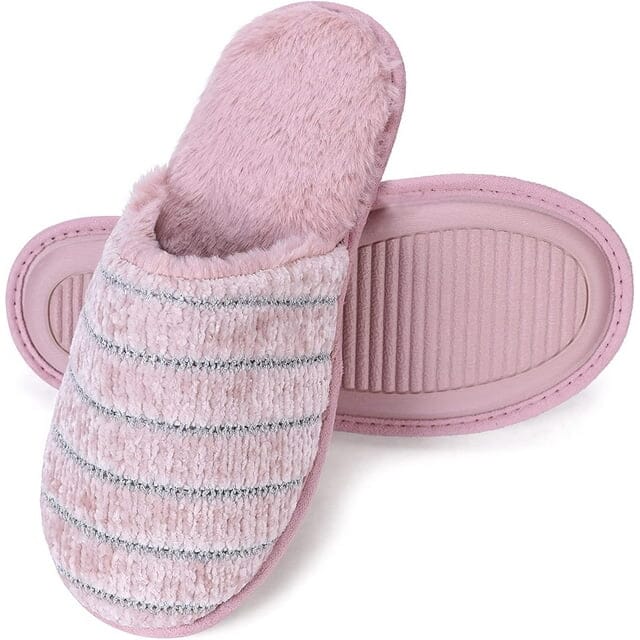 Roxoni Women Slipper Cozy Memory Foam, Indoor Outdoor Rubber Sole Sale Outlet Locations