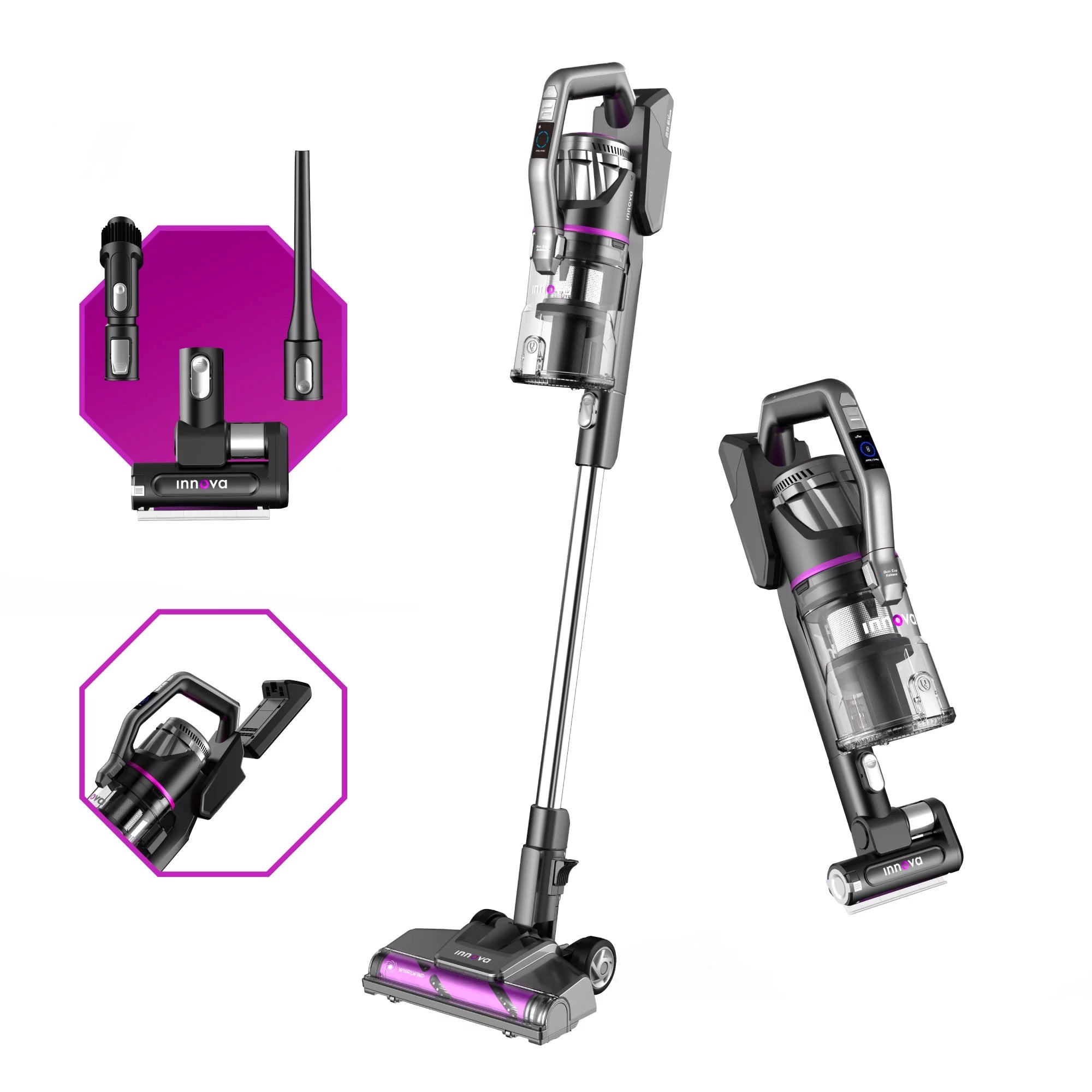 Innova by Eureka Cordless Stick Multi-Surface Vacuum with Whirlwind Anti-Tangle Brushroll, NEC700 Clearance Official