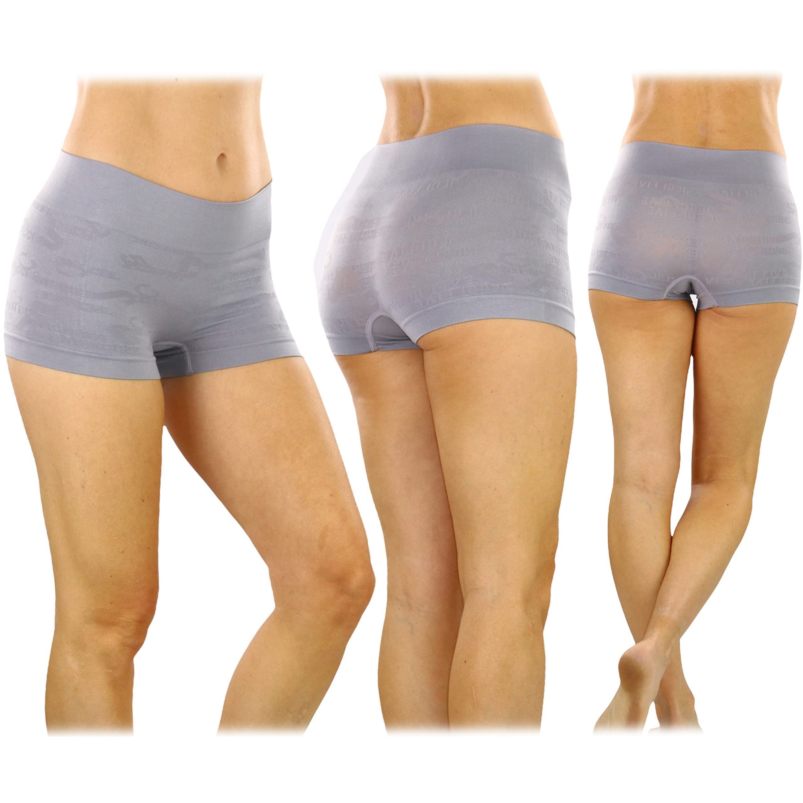 6-Pack: Women's Stretch Microfiber Cheeky Boyshort Panties Cheap Factory Outlet