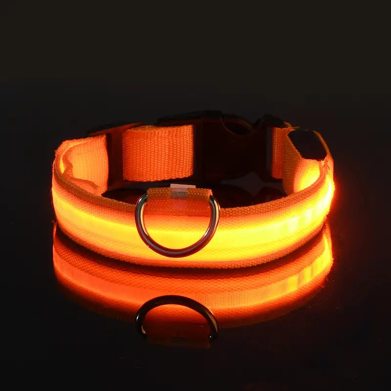 LED Dog Collars Light Adjustable Flashing Luminous Collar Night Anti-Lost Cheap Sale Perfect