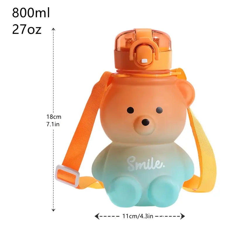 BPA-free Kawaii Bear Straw Water Bottle Discount Latest Collections