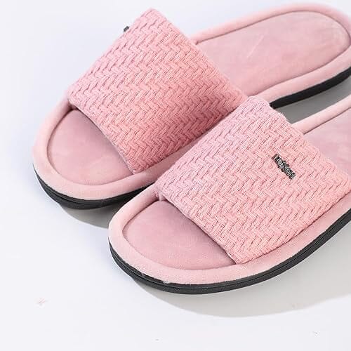 Roxoni Velvet Knit Flat Sandals for Women - Stylish Textured Woven Surface, Soft Ridge Around Insole Enjoy Cheap Online