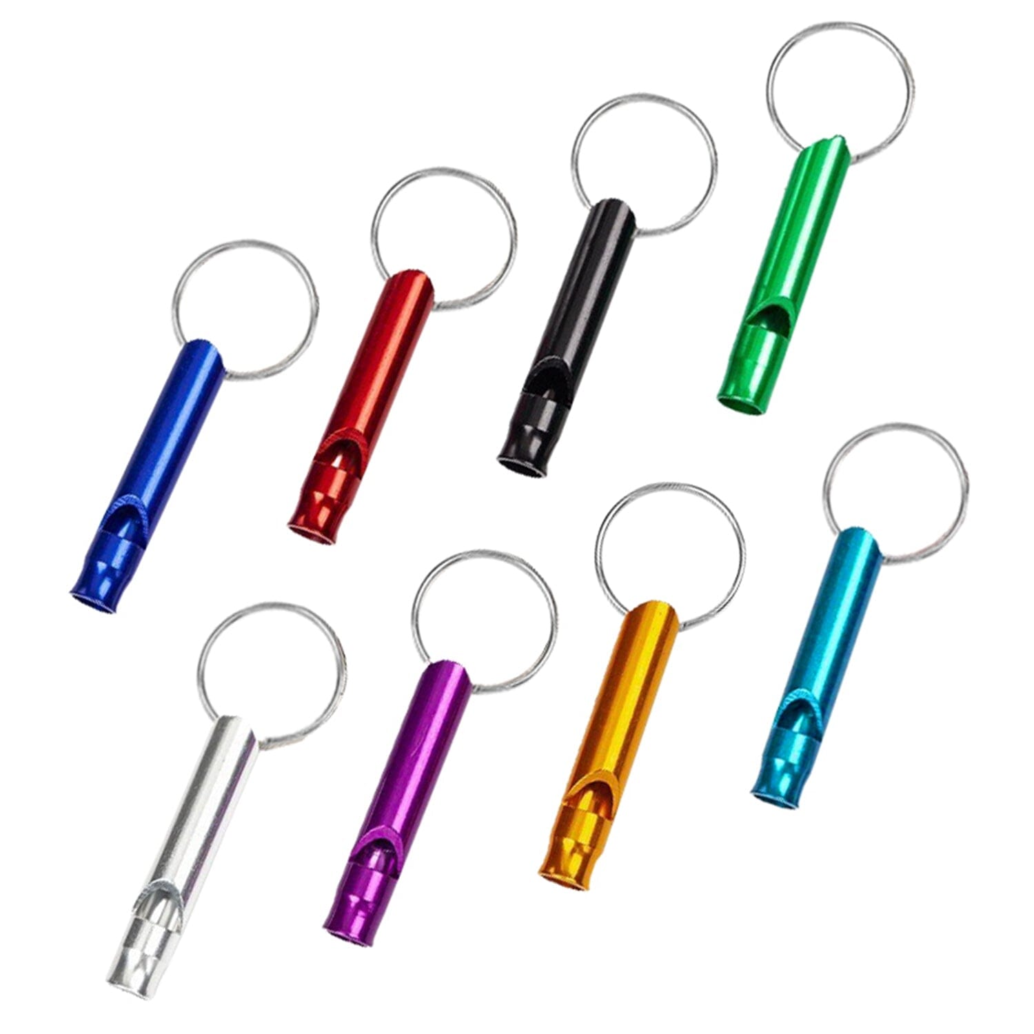 35-Pieces: Emergency Whistle Extra Loud with Key Chain Ring Sale Big Discount