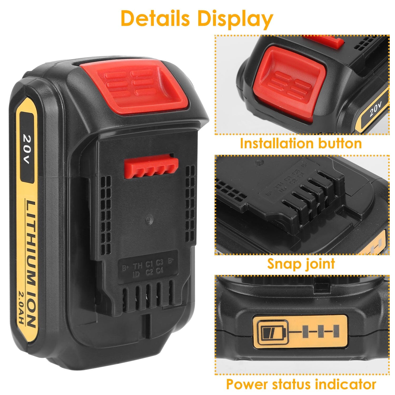 20V Replacement Battery Fit for Dewalt DCB Online Online Outlet Sale