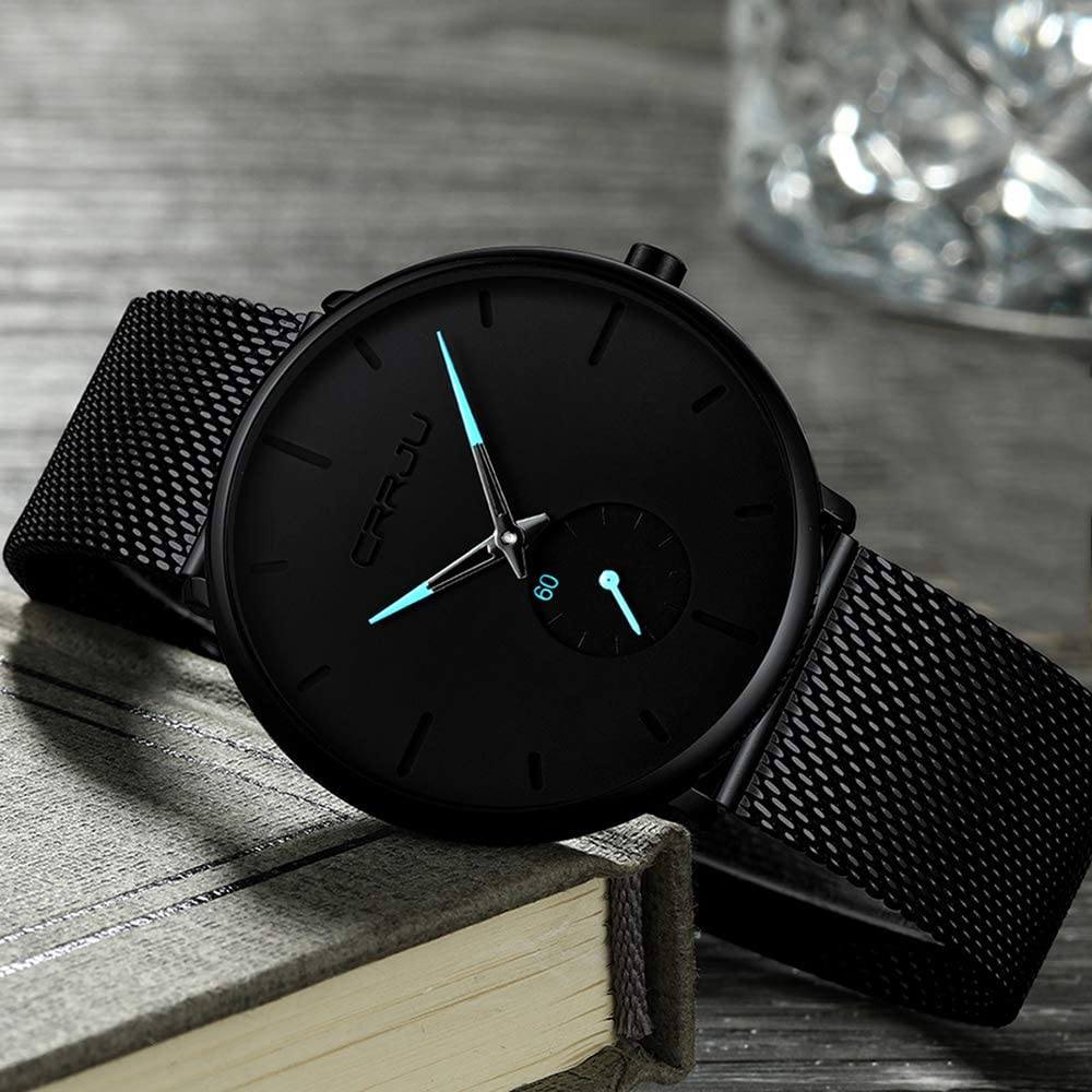 Men's Ultra-Thin Minimalist Waterproof Fashion Wrist Watch Cheap Sale Manchester