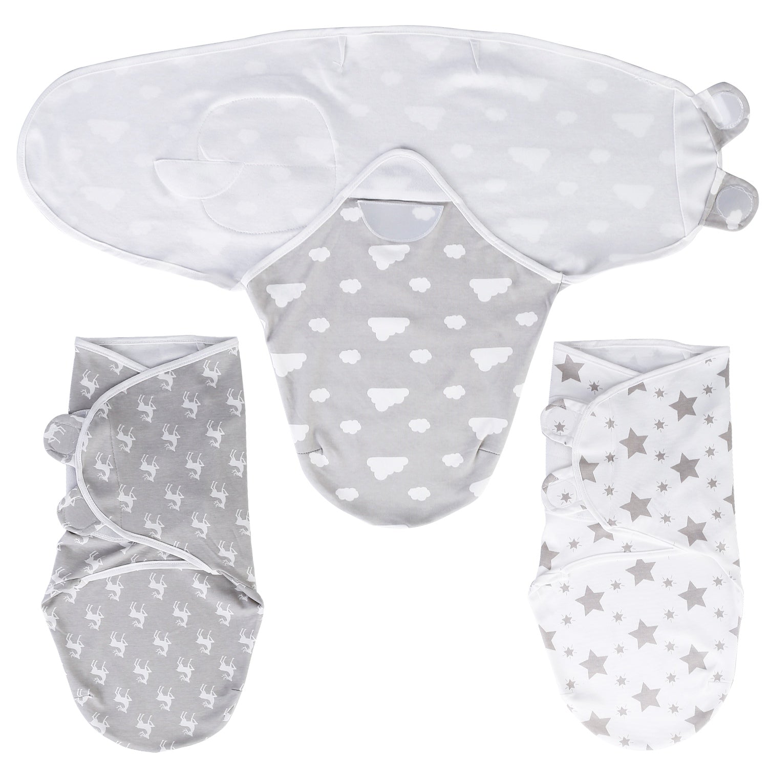 3-Pack: Baby New Born Swaddle Wrap Cheap Sale 100% Original