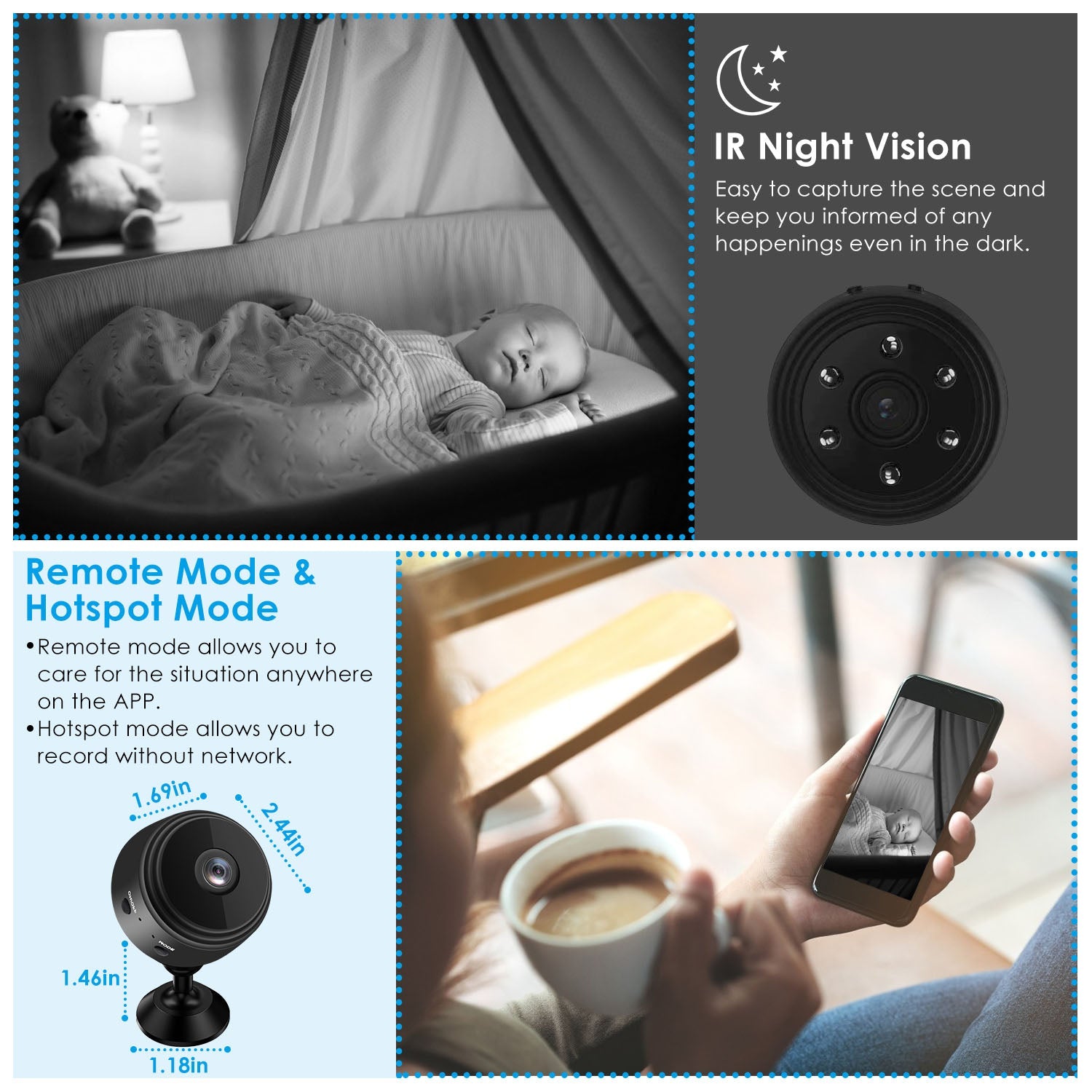 WIFI IP Home Security Camera 1080P Full HD with 32GB MMC Card Sale Real