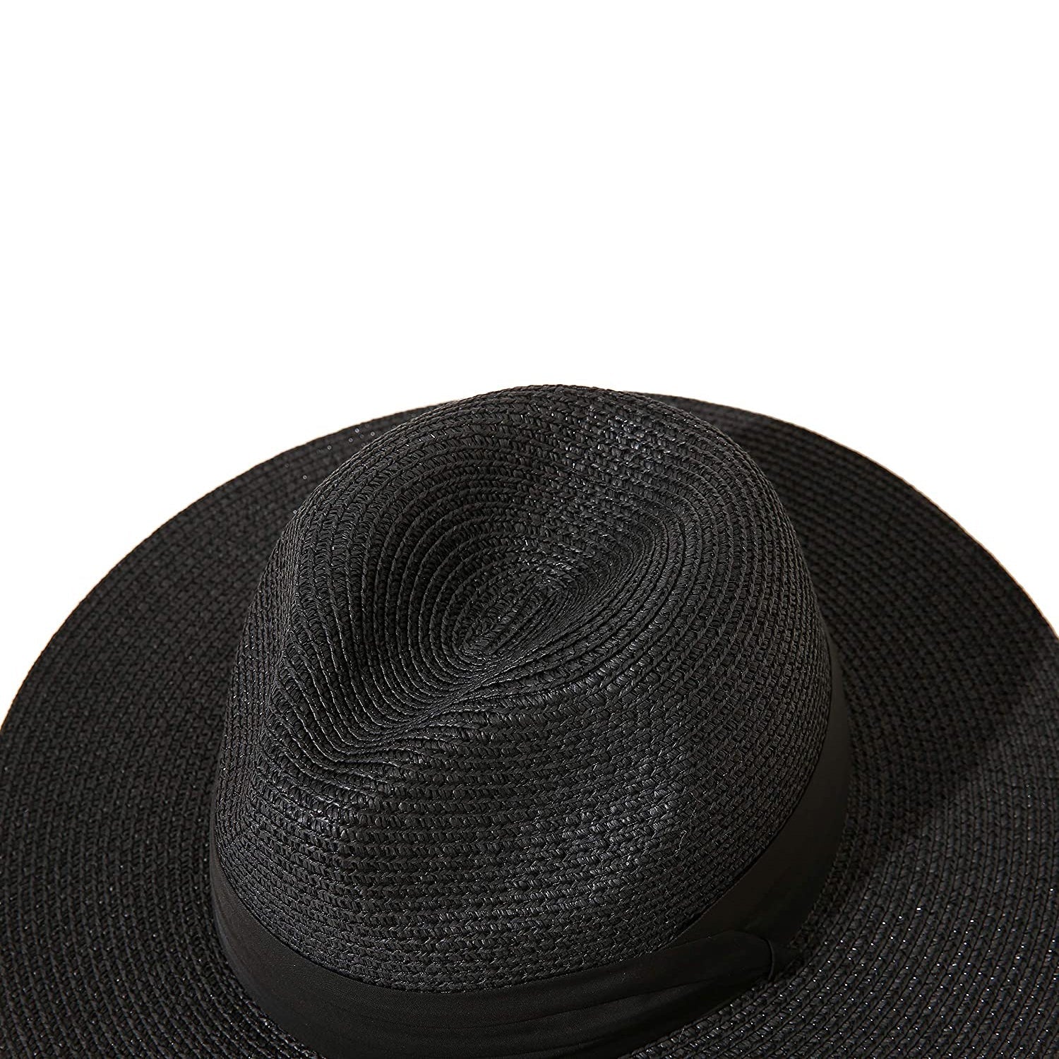 Women Wide Brim Straw Panama Roll up Hat With Mastercard Cheap Pice