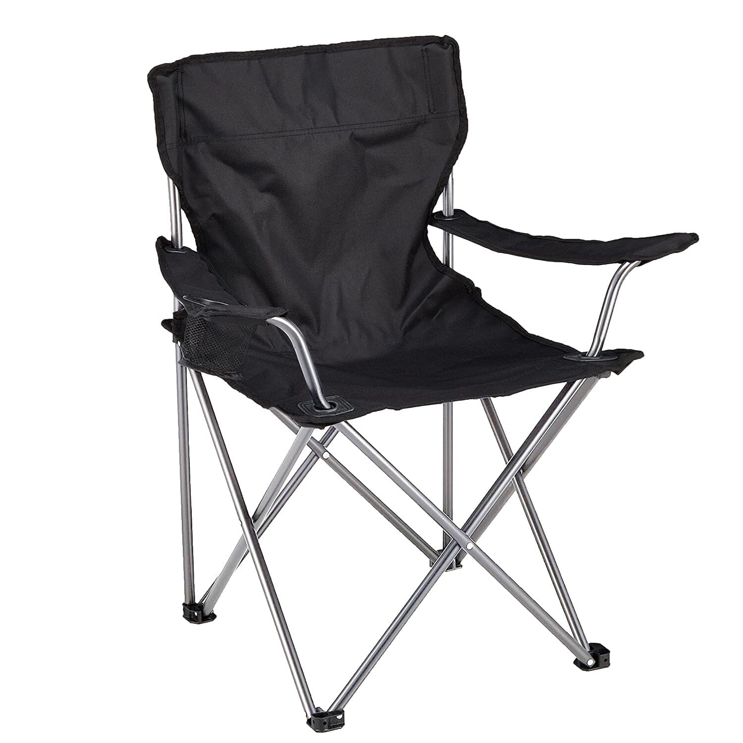 Foldable Beach Chair with Detachable Armrest Adjustable Canopy Stool with Cup Holder Tumblr