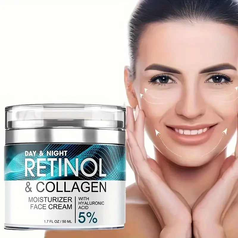 Retinol Moisturizing Cream With Collagen, Hyaluronic Acid, Vitamin C+E, Soothes Dry Skin Factory Outlet