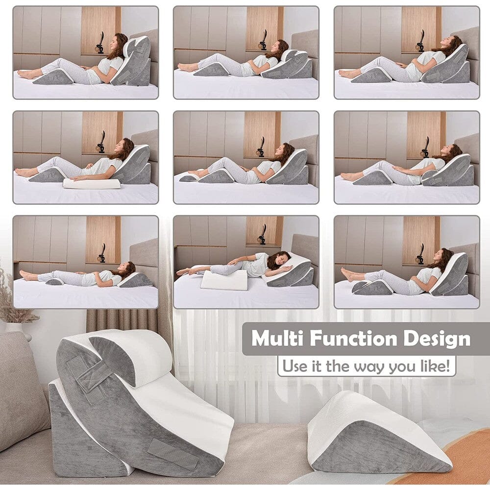 4-Piece: Orthopedic Wedge Pillow Set Cheap Get To Buy