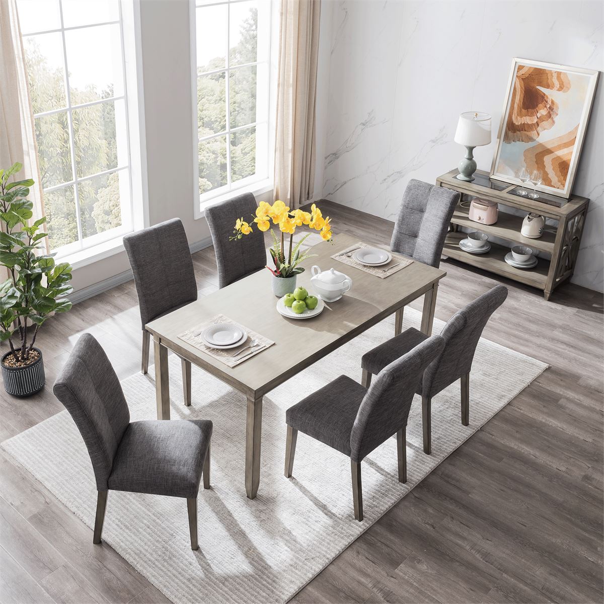 2-Pieces Set: Dining Room Chairs with Solid Wood Legs Buy Cheap With Paypal