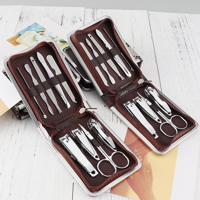 9-Pieces Set: Carbon Steel Nail Clippers Set Cheap Sale Brand New Unisex