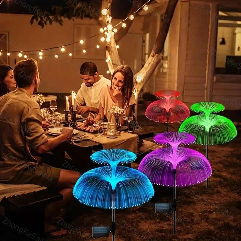 2-Pack: Waterproof Solar Jellyfish Fiber Optic Light For Sale Official Site