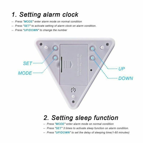 7 Color Changing LED Alarm Clock Cheap View