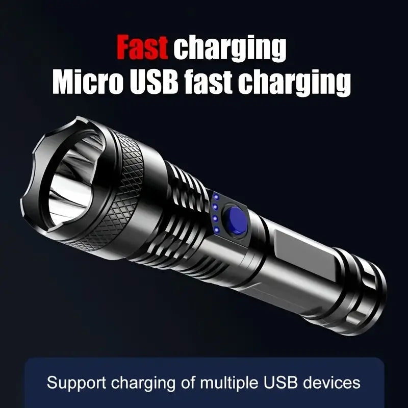 USB Rechargeable Strong Light Flashlight Sale Exclusive