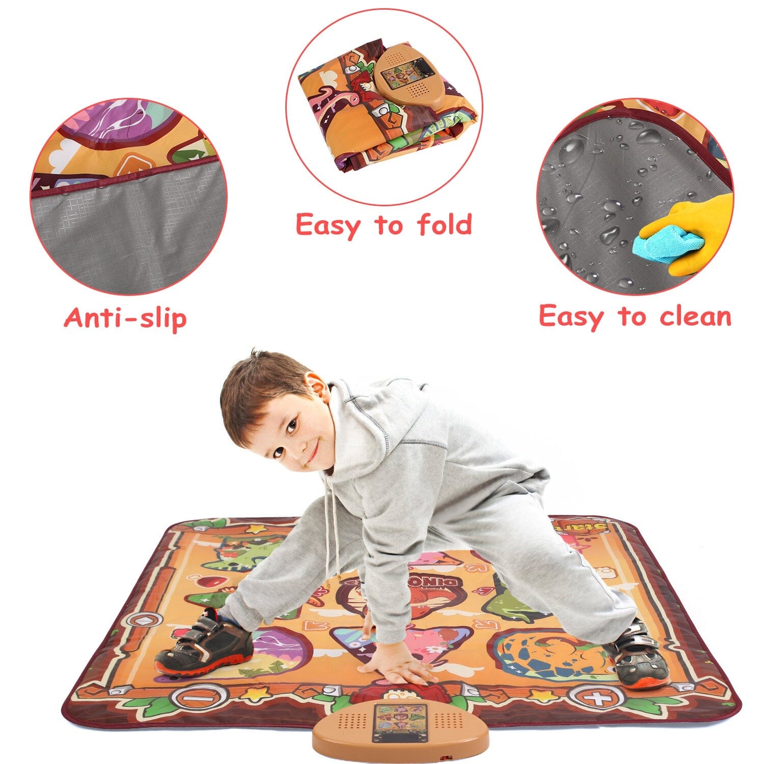 Kids Electronic Music Dance Pad with 6 Modes Outlet Pay With Paypal