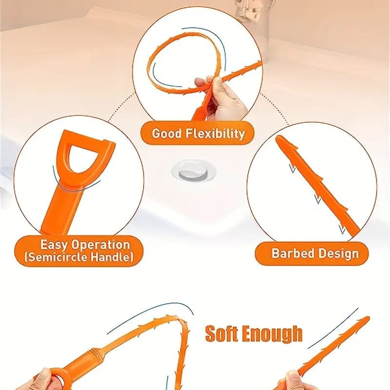 5-Pieces: Drain Clog Remover Tool Discount Countdown Package