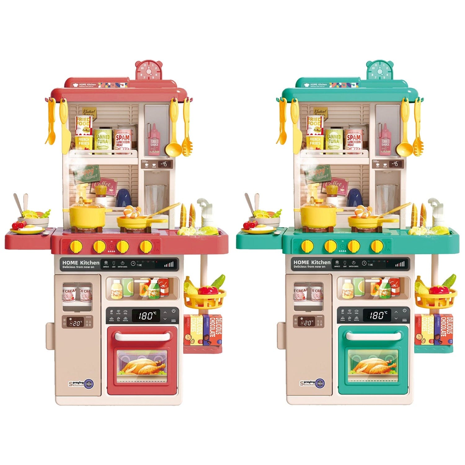 Kids Kitchen Play Set Interactive Pretend Kitchen Toys Cookware Pictures Online