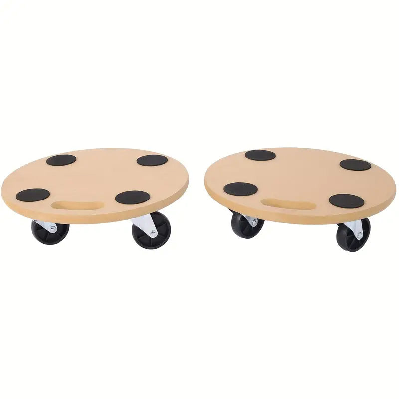 2-Piece: Furniture Moving Dolly Heavy Duty Wood Rolling Mover Clearance Reliable