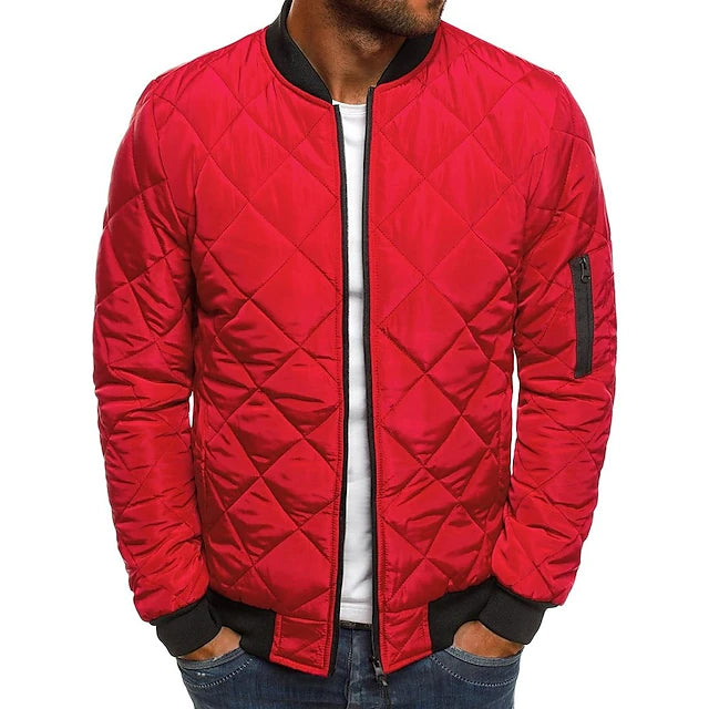 Men's Bomber Quilted Diamond Padded Jacket Clearance Nicekicks