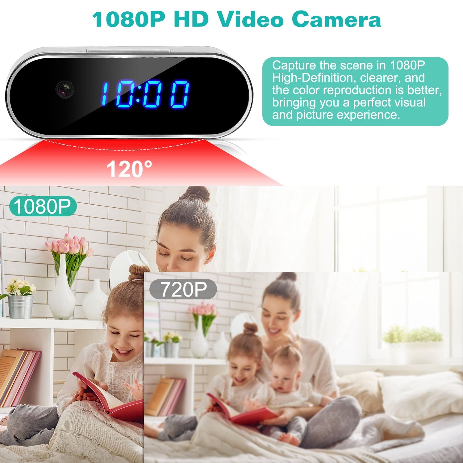 HD 1080P Wi-Fi Alarm Clock Camera Buy Cheap Sast