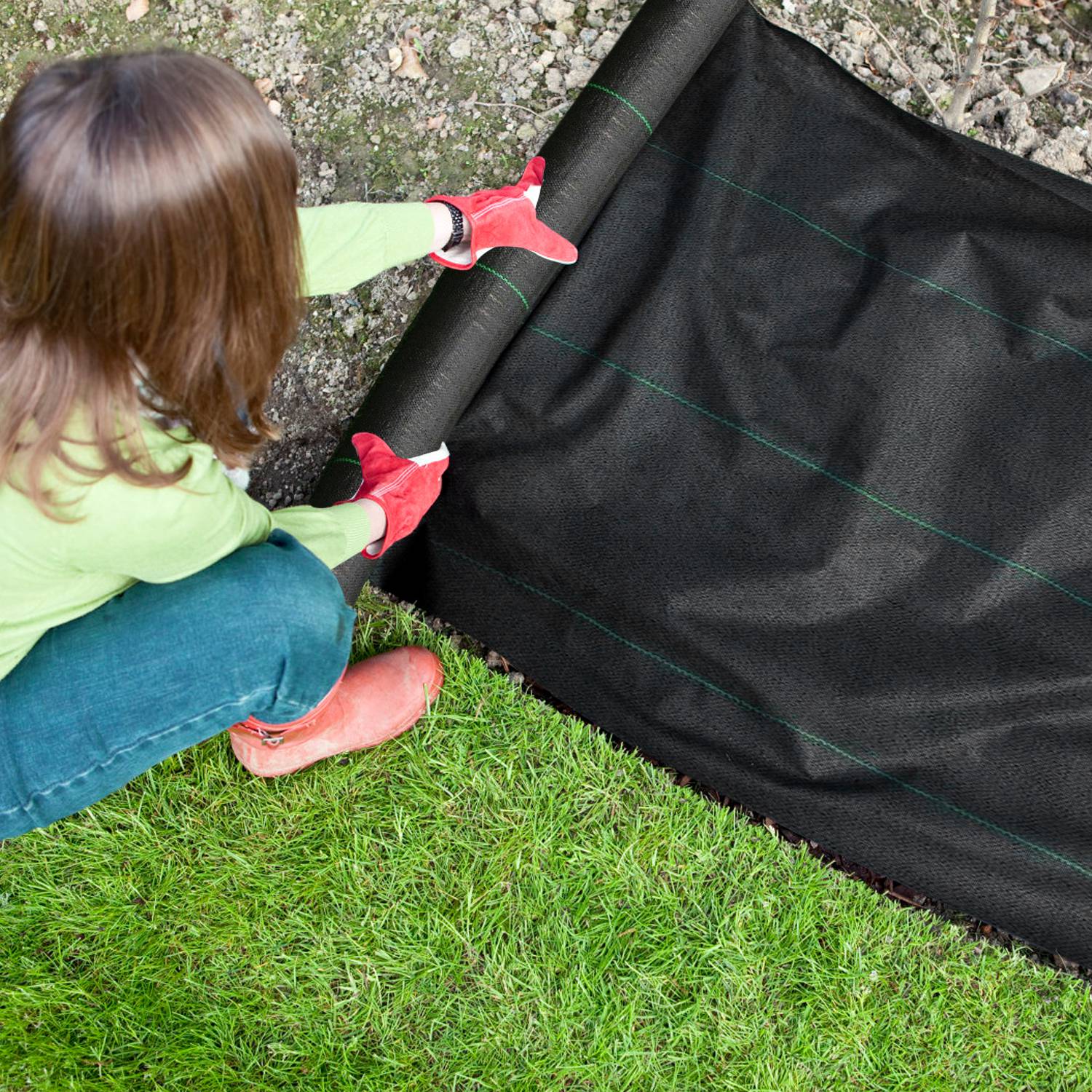 Weed Barrier Landscape Gardening Mat Fabric Woven Cheap Sale From China