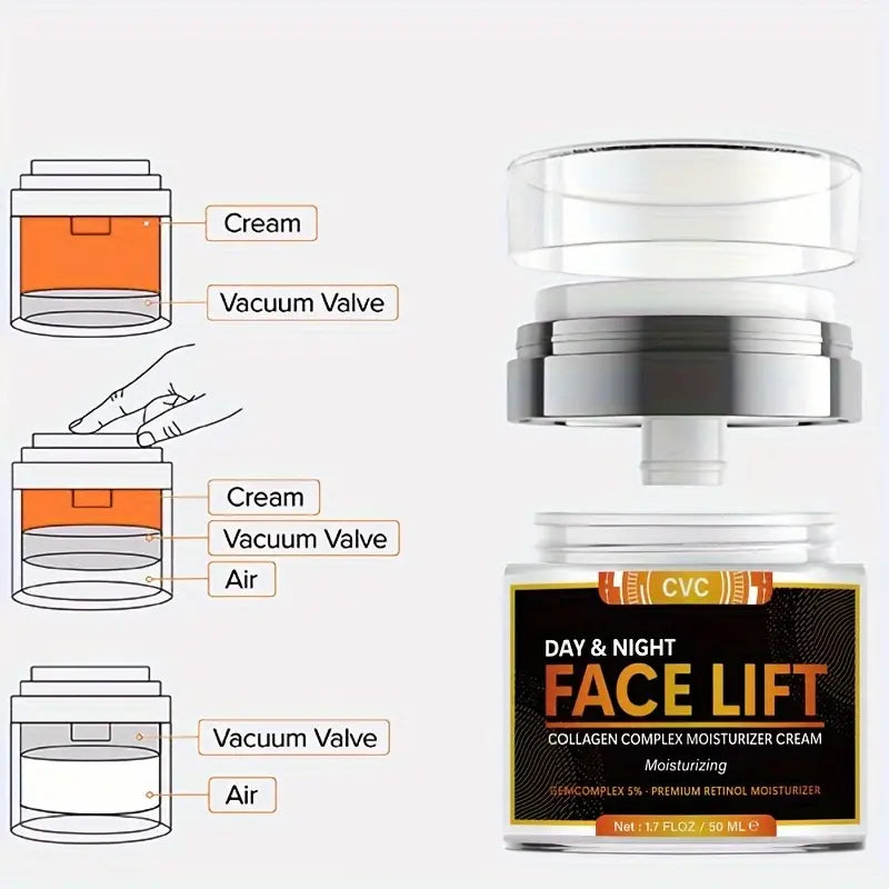 50ml Revitalizing Face Lift Cream - Visibly Firms, Lifts, and Hydrates with Hyaluronic Acid, Collagen Manchester Great Sale Online