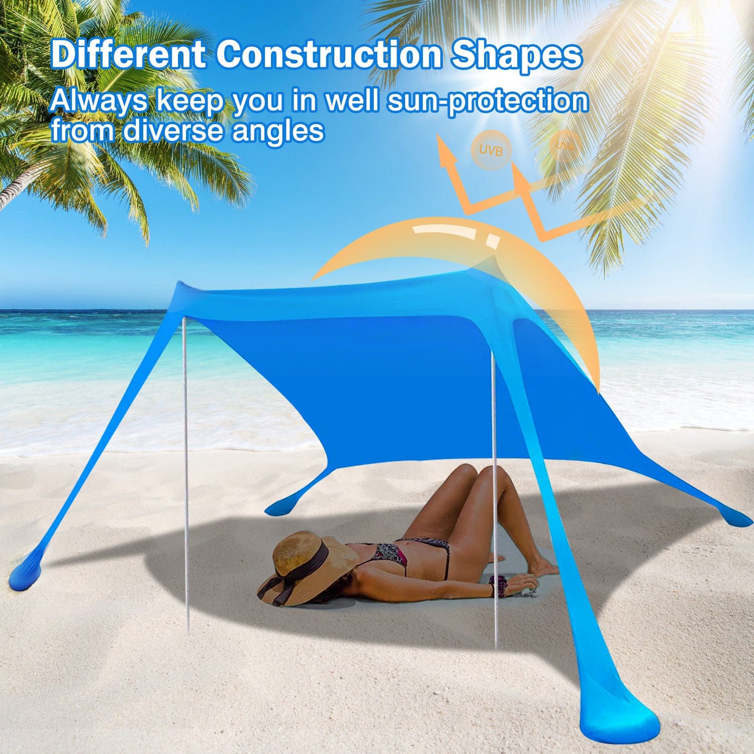 Foldable Beach Canopy Tent Collapsible Shade Visit New Cheap Pice