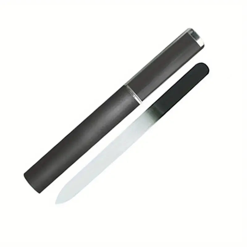 2-Pack: Double-Sided Etched Fingernail Glass Nail File with Case Buy Cheap Looking For
