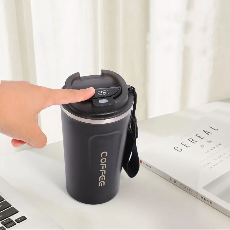 Double Wall Stainless Steel Vacuum Mug with LED Temperature Display Cheap Cheap Online