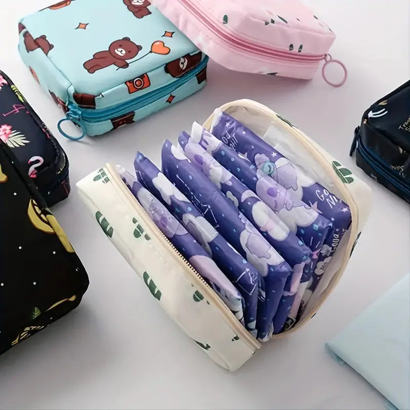 3-Pack: Large Capacity Sanitary Napkin Storage Bag Cheap Sale From China