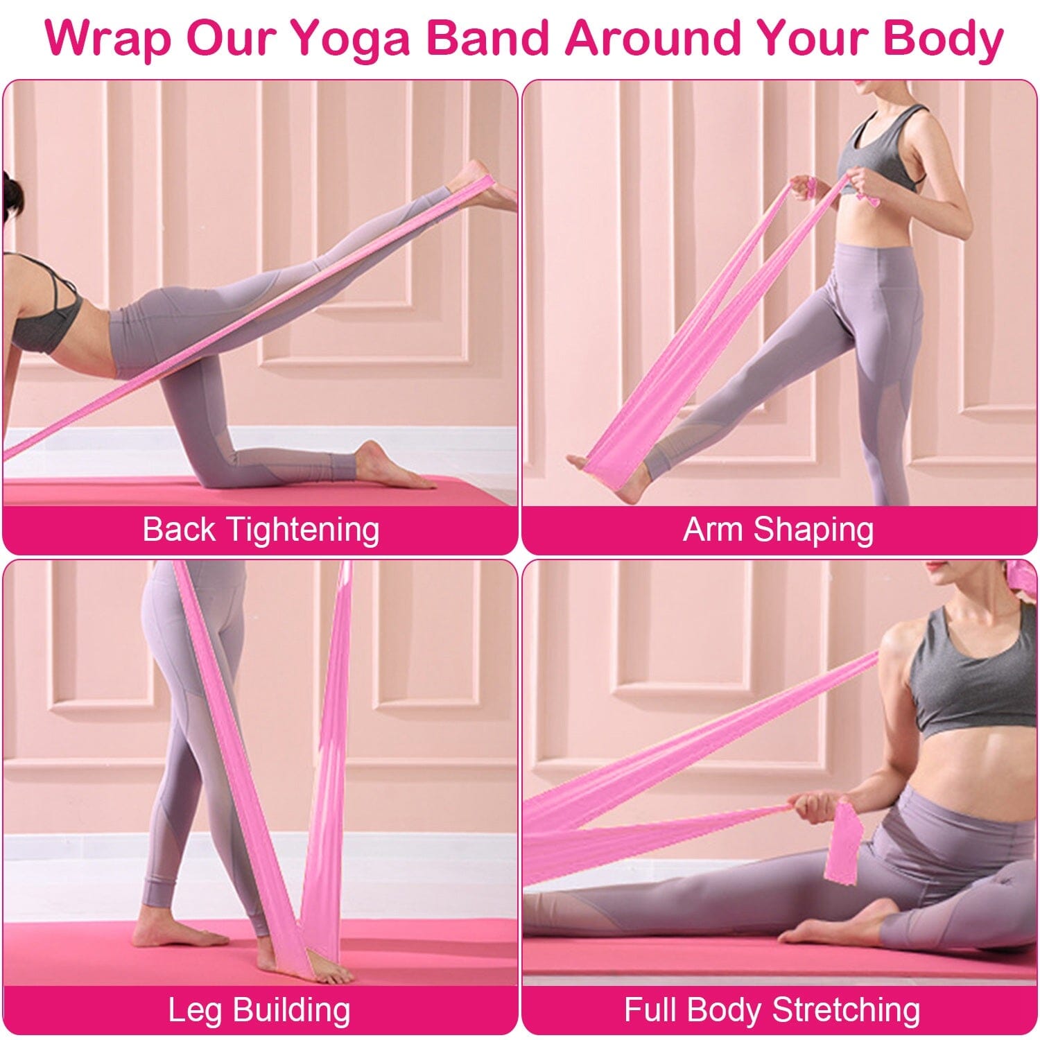 Yoga Resistance Band 3 Sets Non-Toxic Skin-Friendly With Paypal Online