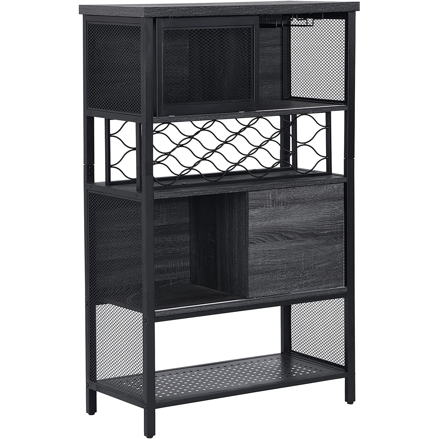 Wine Bar Cabinet for Liquor and Glasses Cheap Best Sale