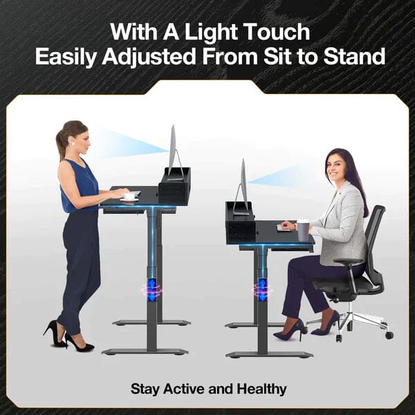 Rolanstar Single Motor Free Standing Electric Height Adjustable Desk Buy Sale Online