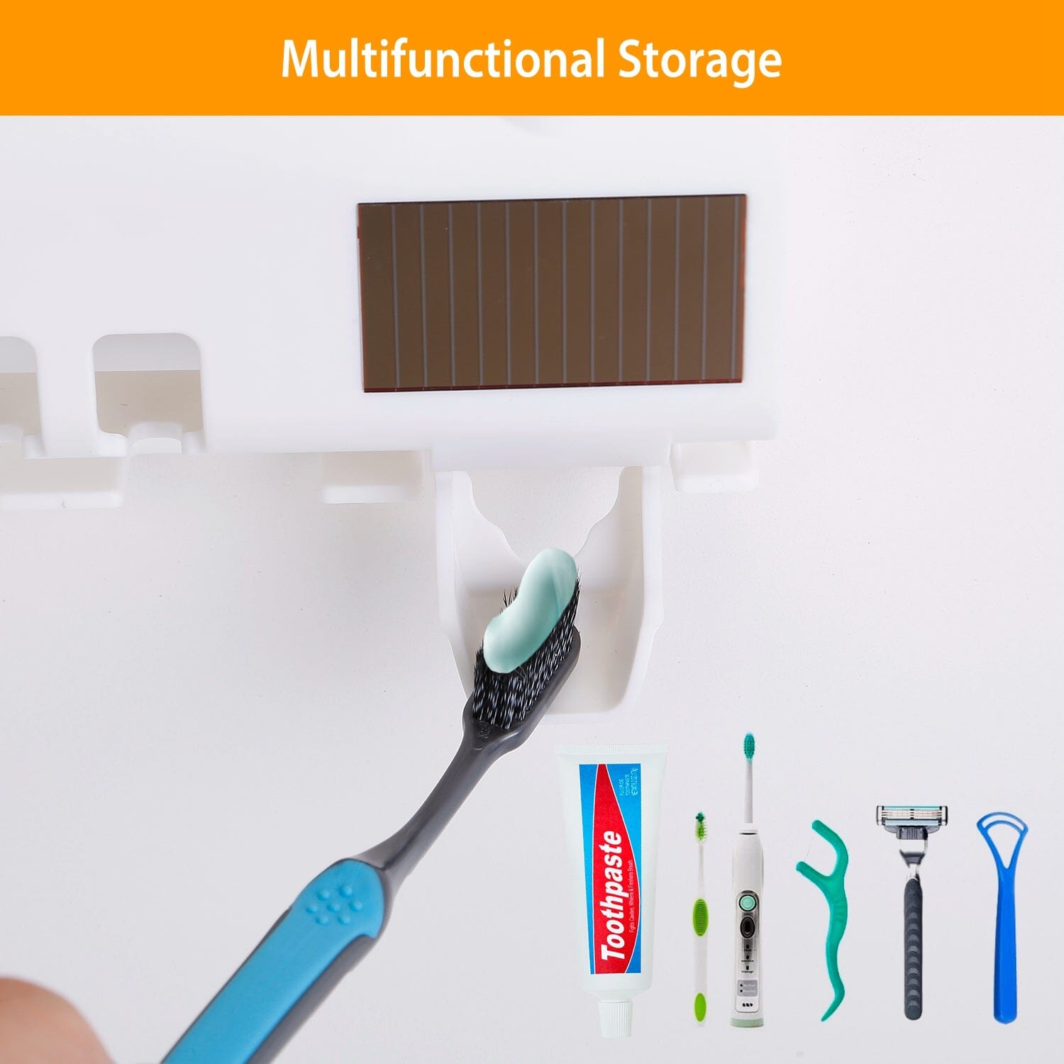 Wall Mounted Toothbrush Sanitizer Holder IR Induction UV Sanitization Rack Comfortable Online