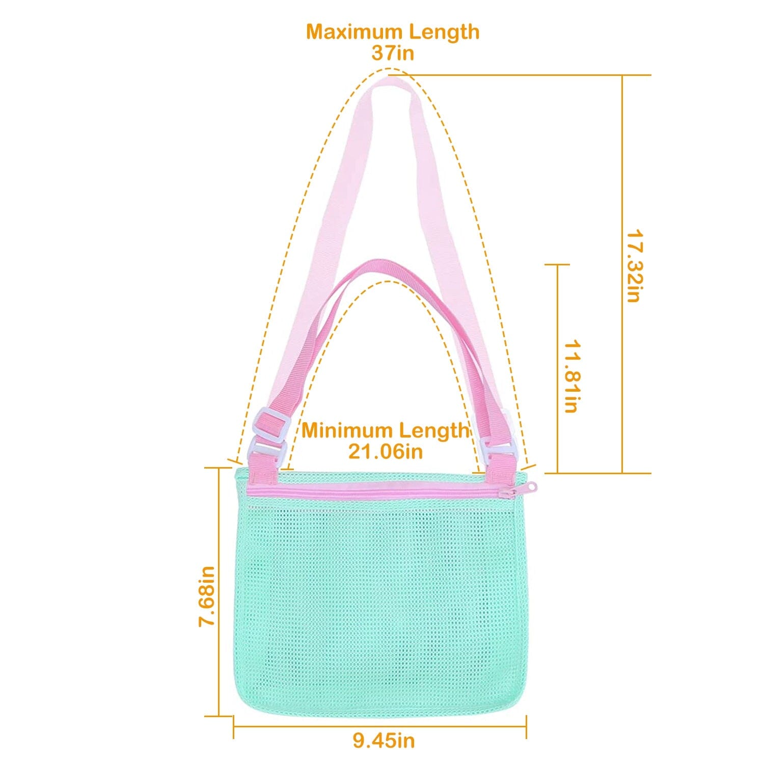 3-Pieces: Beach Mesh Bags Seashell Sand Tote Bag Cheapest Pice For Sale