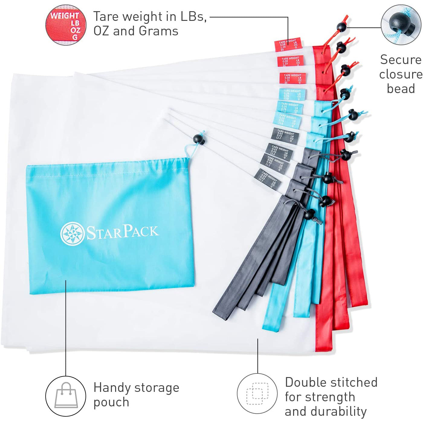 10-Pack: StarPack Reusable Produce Bags Pay With Paypal Cheap Pice