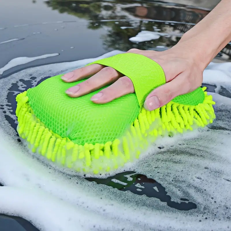 5-Pieces: Car Wash Mitt Chenille Microfiber Wash Sponge Scratch Free Free Shipping Nicekicks