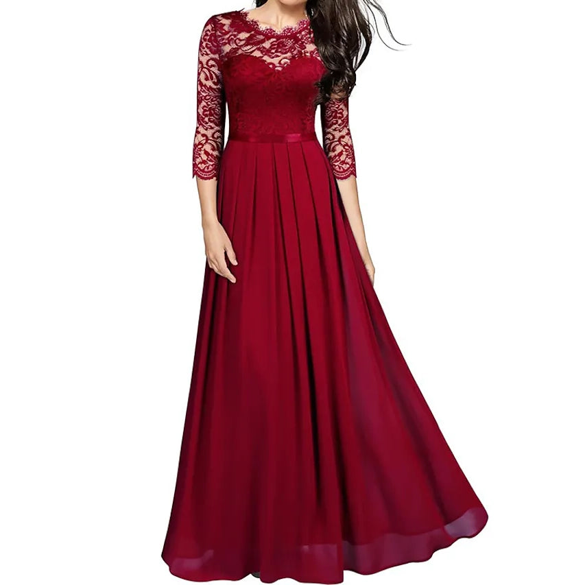 Womens Formal Party Lace Long Maxi Dress Best