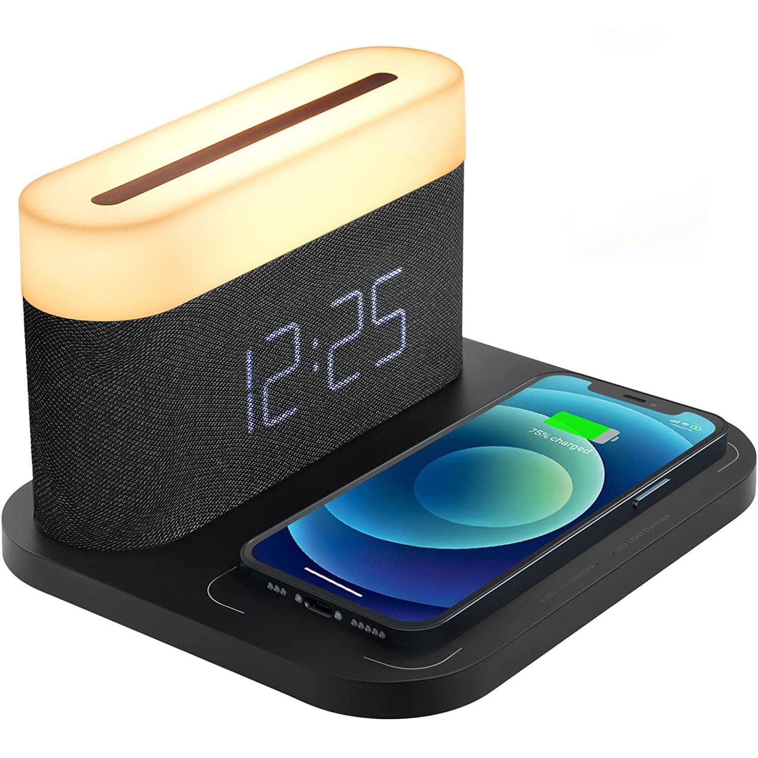 Digital Alarm Clock with Wireless Charging Cheap Usa Stockist