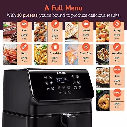 COSORI 12-in-1 Air Fryer Large XL 5.8QT 1700-Watt Air Fryer Oven The Cheapest For Sale