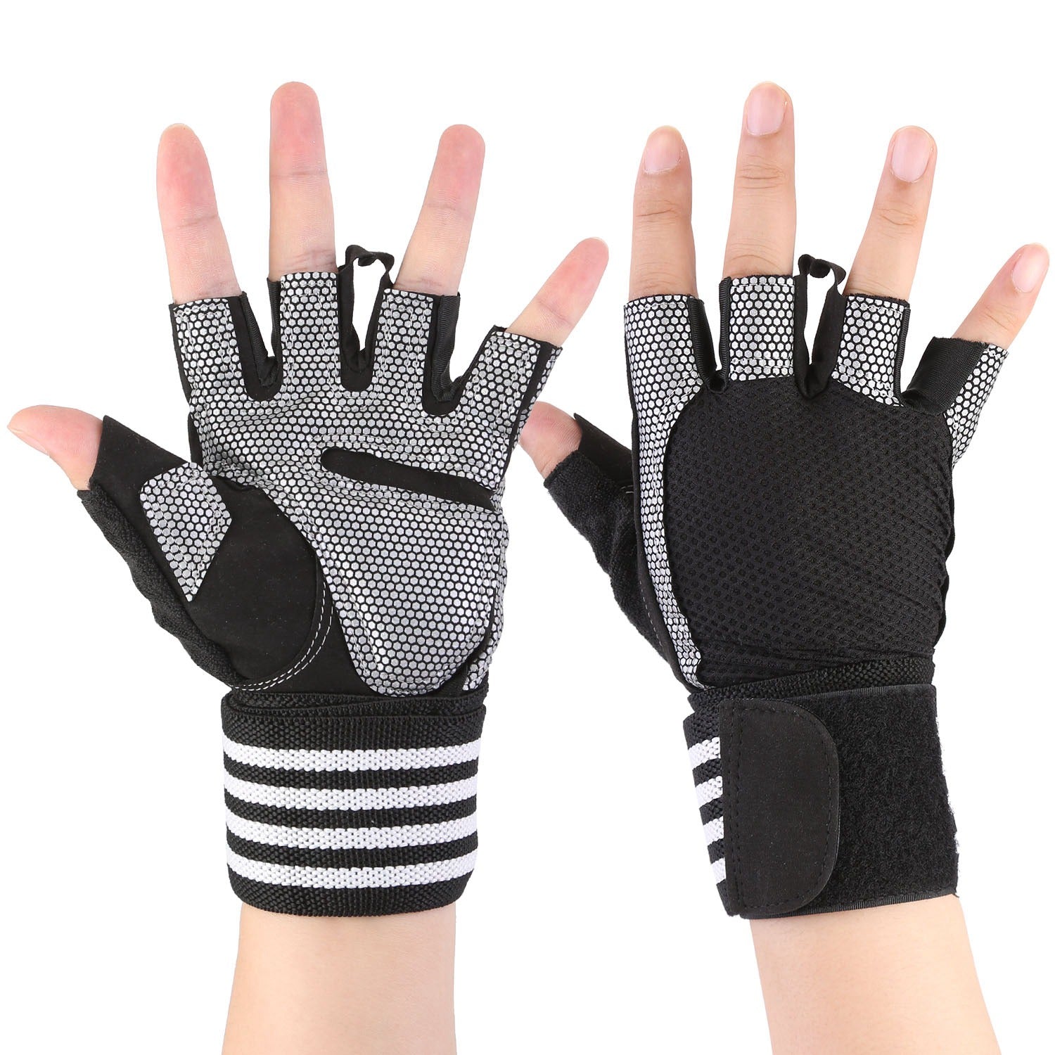 Fitness Workout Gloves with Wrist Wrap Strap Discount Largest Supplier