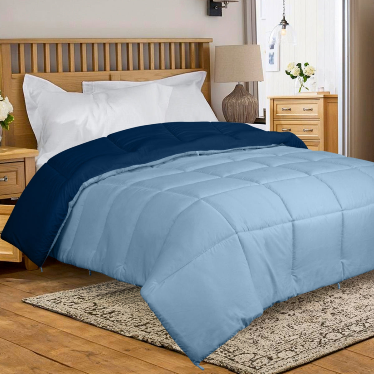 Royale All Season Down Alternative Lightweight Quilted Bedding Comforter with Corner Tabs 100% Authentic Sale Online