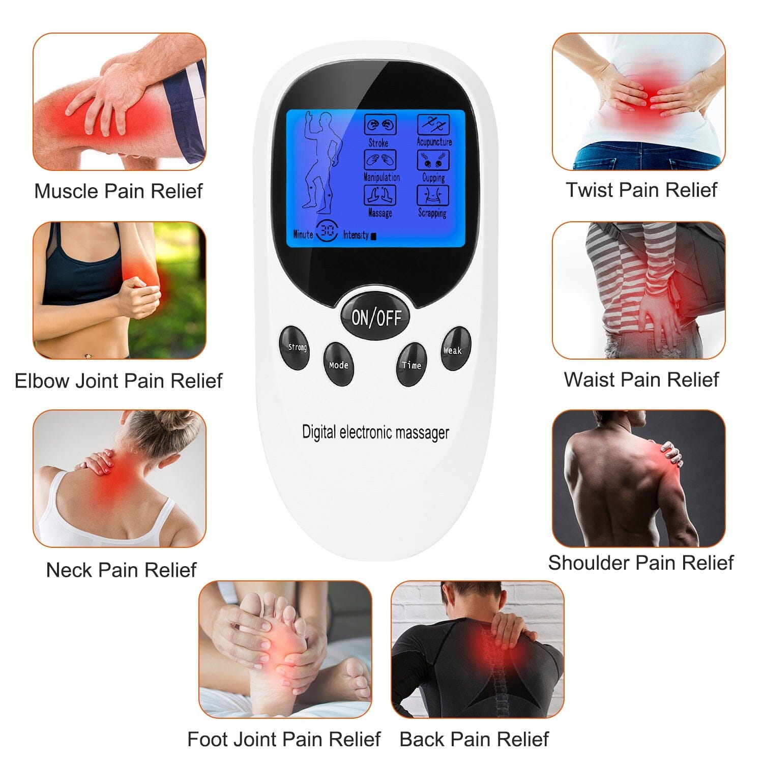 Electric Muscle Stimulator with Electrode Pads Wires Affordable Cheap Pice