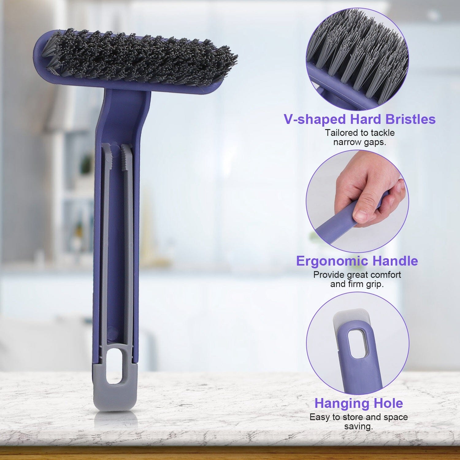 2-Pack: Crevice Cleaning Brush Stiff Bristle Brush Gap Cleaner Sale 2025 Unisex