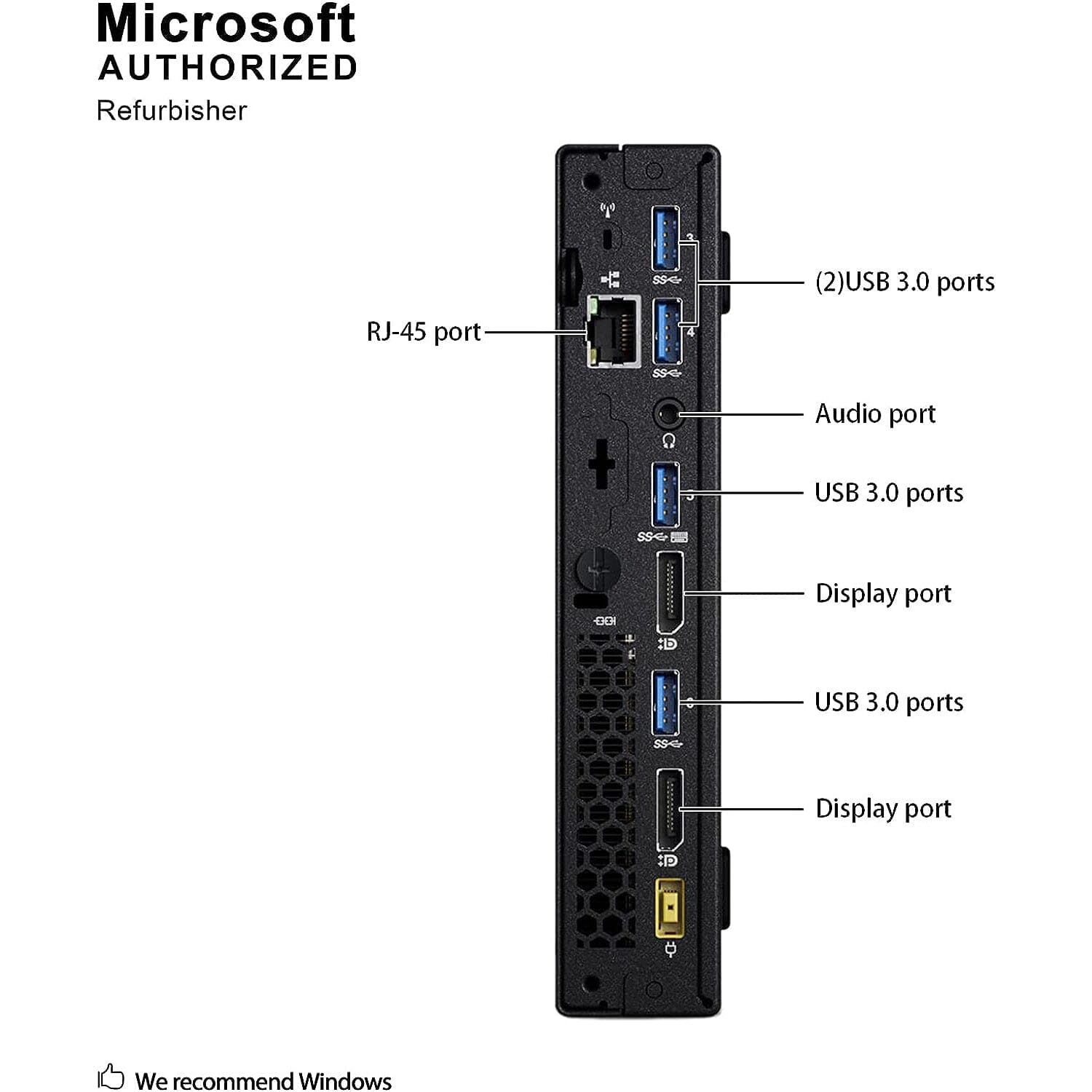 Mini Desktop PC Intel Core i5 8GB RAM 128GB SSD Windows 10 (Refurbished) Outlet New