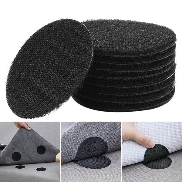 10-Pairs: Anti Curling Carpet Tape Rug Gripper Velcro Discount Great Deals