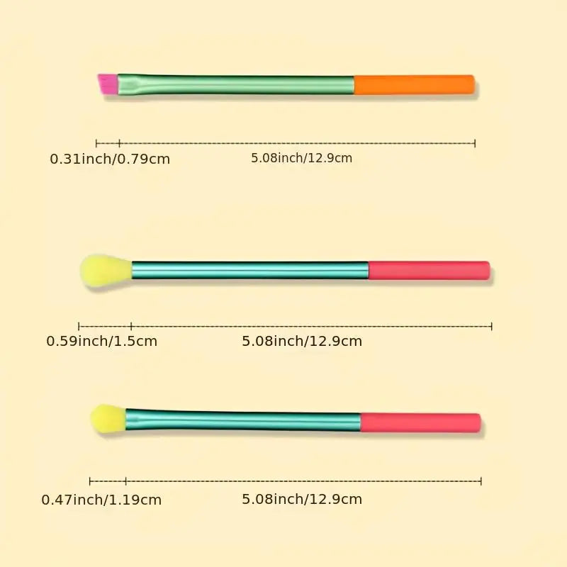 15-Pieces: Rainbow Color High Quality Makeup Brush Set Discount Largest Supplier